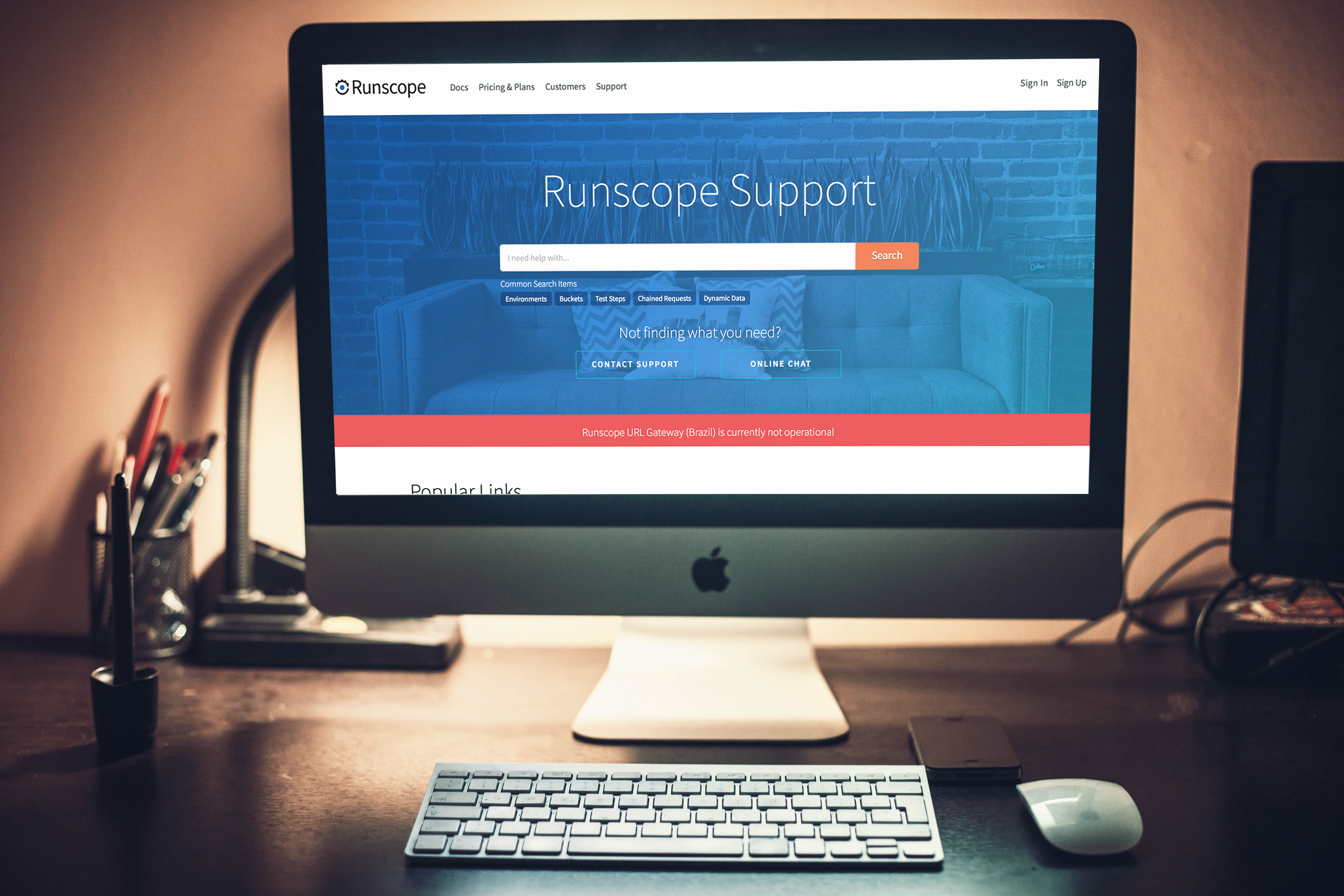 Runscope Support Header