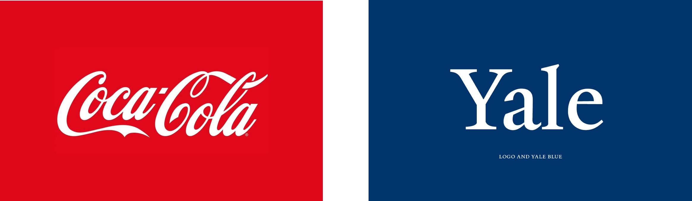 Yale and Coke logos